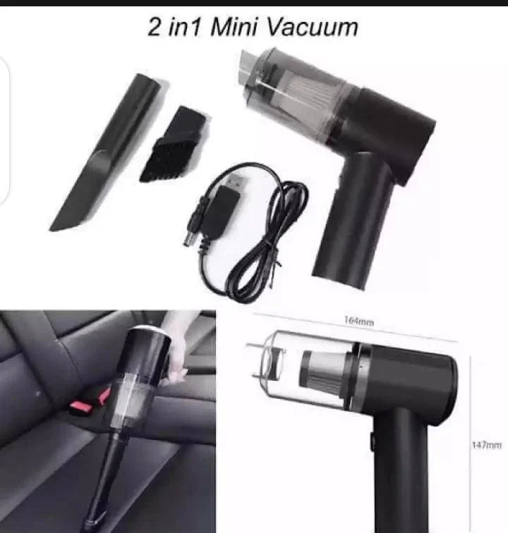 2 In1 Portable Car Vacuum Cleaner