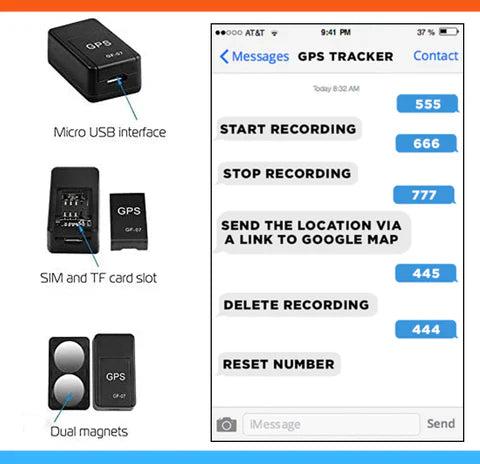 GPS Tracker - GF07 Mini GPS Real-Time Car Locator Tracke